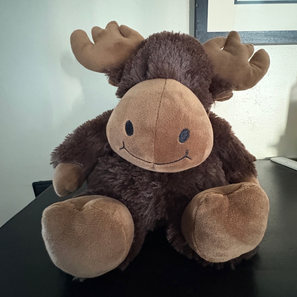 Warmies. Moose plush weighted stuffed animal toy.